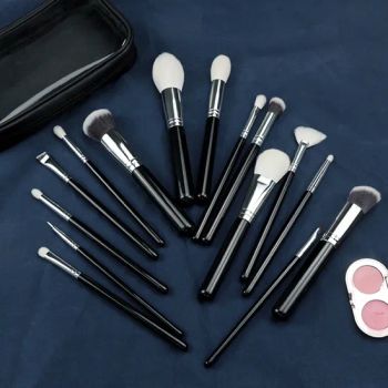 Private Label 15PCS Vegan Hair Black Make up Brushes Kit Set Concealer Eye Brushes - Shenzhen MyColor Cosmetics Co., Ltd. - China