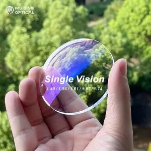 1 56 Anti Computer Light Lens Hmc Film Lentes Single Vision Lenses Blue Cut Eye Lenses Eyeglass Lenses - Shanghai Muqing Optical Glasses Co., Ltd. - China