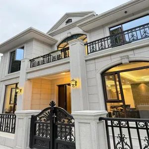 16. Waterproof Aluminium Fences Garden Outdoor Aluminum Aluminium Metal Security Fence Stair Staircase Railing Balustrade Guardrail Fence - Chengdu Shufeng Doors and Windows Co., Ltd. - China