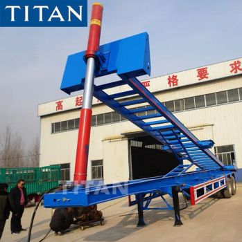 Titan 20FT 50t Container Dump Tipping Chassis Farm End Dump Tippers Gravel Trailers for Sale - Shandong Titan Vehicle Co., Ltd. - China