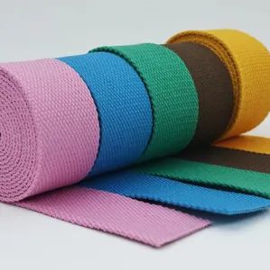 Factory Direct Eco Friendly Polyester Cotton Webbing with Ribbon Shoulder Strap Bag Use for Belt - Ningbo Roff Industry Co., Ltd - China