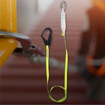 Polyester Ribbon Safety Ropes with and Shock-Absorbing Steel Double Hook Available - Binzhou Yuco Industry and Trade Co., Ltd. - China