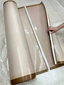 Glossy Brown High-Temperature Cloth/PTFE Conveyor Belt - Shenzhen Rongzhitai Packaging Technology Co., Ltd. - China