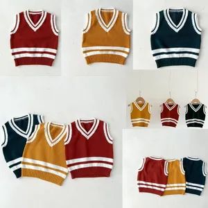 Supplier China OEM AAA Qualified New Hot Toddler V Neck Knitted Tank Top Children Wear Little Girls Apparel Kids Baby Sweaters - Dongguan Tomorrow Fashion Co., Limited - China