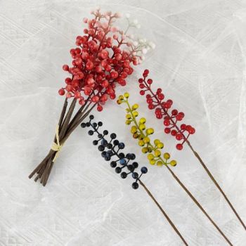 Wholesale Small Fruit Red Berry Artificial Berries Christmas Decoration Ornaments - GOOD SELLER CO., LTD - China