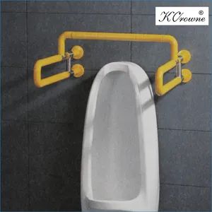 Urinal Handicap Toilet Grab Bars Origin China Folded Unfolded Usage Commercial Model NO. FS-020 Color Solid Color Trademark - Hangzhou Kingcrown Construction & Decoration Material Co., Ltd. - China