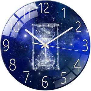 Colorful UV Printing Home Office Decoration Quartz Glass Wall Clocks - Xiamen Junnong Agri Production Sell Co., Ltd. - China