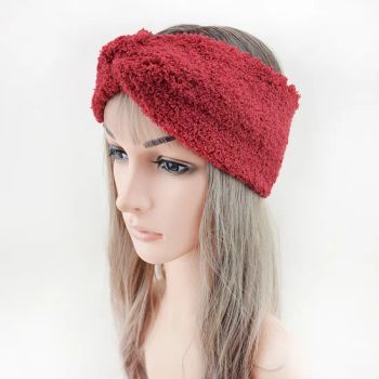 Padded Autumn and Winter Wool Wide Edge Warm Hair Accessories States Knitted Acrylic Solid Color Sports Ear Protectors Headband - Market Union Co. Ltd. - China