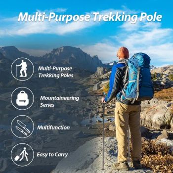 Multi Functional Folding Walking Sticks Outdoor Camping Hiking Stick - Ningbo Chanceca Import & Export Co., Ltd. - China