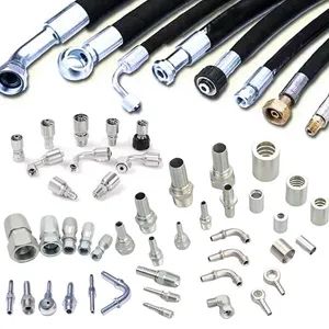 Swaged Reusable Galvanized or Stainless Steel Adapter Metric Quick Coupling Parker Hydraulic Rubber Hose Tube Assembly Fitting NPT Jic SAE Bsp Metric Orfs - TIGER RUBBER AND PLASTIC CO.,LTD - China