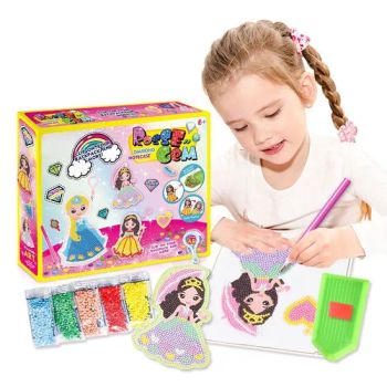 5D Dly Princess Gem Art DOT Diamond Painting Stickers Kits Children Mosaic Craft Kits DIY DOT Drill Toy Princess Purse Plastic Toy - Sam Toys Industrial Co., Ltd. - China