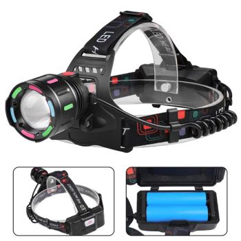 LED Headlamp with UV Light LED Black Light Headlamps Night Fishing Scorpions Hunting Auto Oil Rechargeable Headlight - Shanghai Lanyou Lighting Co., Ltd. - China