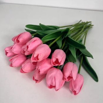 Hot Sale Factory Wholesale Faux Latex Tulip Flowers Artificial Silk Artificial Flowers in Bulk Real Touch Tulip for Decor - Langfang Peyton Trading Co., Ltd. - China