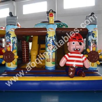 Customized Combo CE Pirate Inflatable Combo Aq07194 Usage Park Origin China Min,Order 1PC Trademark AOQI Brand Name - Guangzhou Aoqi Inflatables Co., Ltd. - China