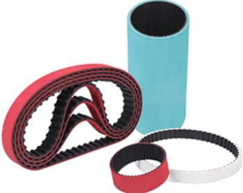 Top Coated Timing Belts with Red /Blue/or Other Colors as You Like - Sanmen Binlong Transmission Belt Co., Ltd. - China