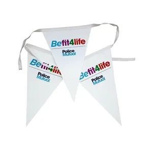 Custom Triangle Pennant String Bunting Flags Banner Origin China Trademark YS MOQ 10 Meters Model NO. SB-P Size Customized - Shanghai Yoursign Advertising Material Co., Ltd. - China