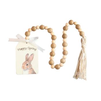 Easter Holiday Season Home Decoration Wooden Bead Garland MOQ 10 OEM Yes Sample Yes Origin China HS Code 492000 Quality Premium - Qingdao Best Ever Handcrafts Co., Ltd. - China
