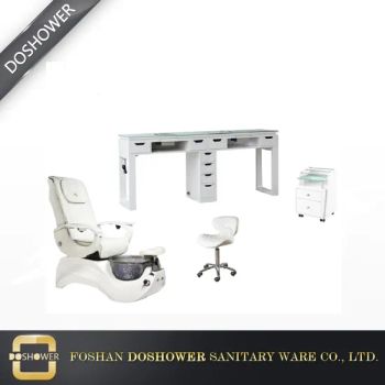 Double Manicure Table with Human Touch Massage SPA Pedicure Chair - Foshan Doshower Sanitary Ware Co., Ltd. - China