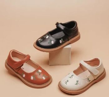 Princess Kids Leather Shoes for Girls Girls fashion Dance Shoes Girls Hand-Painted Leather Shoes - Shanghai Hexuan Baby Products Co., Ltd. - China