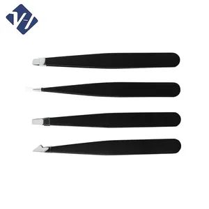 Eyelash Extension Tweezer Set Professional Hair Removal Clip Makeup Slanted Eyebrow Tweezers - Yangjiang Weihao Hardware Products Co., Ltd. - China