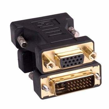 VGA Adapter, Computer Peripherals Color Black Brand Roline Compatible Brand Roline Connector Type A Dvi-a Plug Application Computer & - Tekno Fusion - India