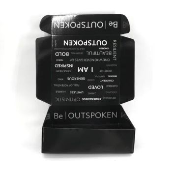 Luxury Custom Corrugated Shipping Paper Box Black Glossy Clothes Garment Packaging Boxes - Shanghai Unison Packaging Co., Ltd. - China