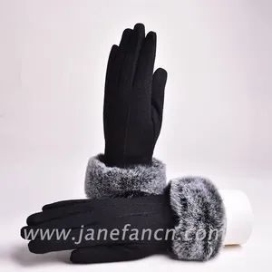 Wholesale Women Outdoor Cycling Warm Touch Screen Wool Gloves Winter Gloves - Shijiazhuang Janefan Import and Export Trade Co., Ltd. - China