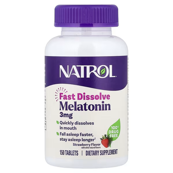Natrol, Melatonin, Fast Dissolve, Strawberry, 3 mg, 150 Tablets from Njang Investments Limited Natrol, Melatonin, Fast Dissolve, Strawberry, 3 mg, 150 Tablets - Njang Investments Limited - Kenya