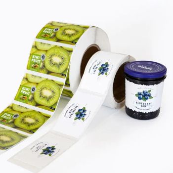 Customized Printing Self Adhesive Die-Cutting Vinyl Color Waterproof Food Bottle Jar Spice Logo Sticker Packaging Label Roll - HENG LI Label Printing Co., Ltd. - China