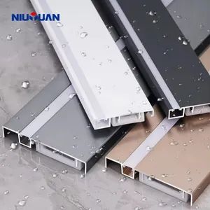 High Quality Skirting Decorative LED Skirting Flooring Aluminum Baseboard Aluminum Skirting Line - Foshan Nanhai Niu Yuan Hardware Product Co., Ltd. - China