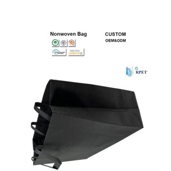 Golden Factory Direct Sales Waterproof Double Sided Film Covering RPET Nonwoven RPET Shopping Tote Bag - Sanda New Material Co., Ltd. - China