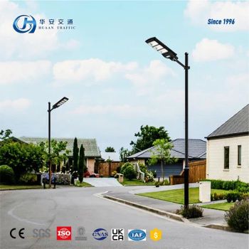Hot-DIP-Galvanized Steel Pole Manufacturer Outdoor Lamp Post Factory Street Light Poles - Shandong Guanxian Huaan Traffic Facilities Co., Ltd. - China