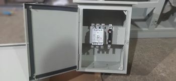 Single Door MCCB Box Color White Poles 3 Pole Mounting Type Fixed Current Rating 100 A Material Metal (CRCA) Door Type Single - Power Engineering - India