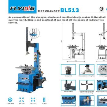 Best Selling Tyre Changer Machines for Car Tire Work Shop Model Bl513 - Shanghai Flying Automotive Equipment Co., Ltd - China