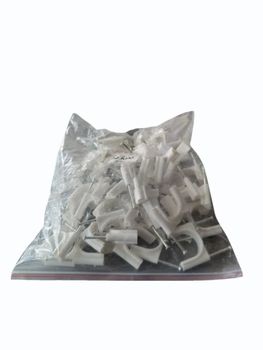 Electrical Cable Clips Color White Clip Size 20mm Packaging Type Packet Packaging Size 100 pieces/packet Application Residential And - Patel Refrigeration - India