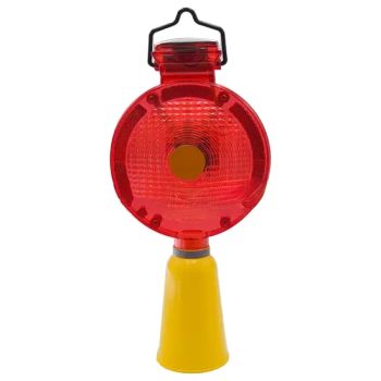 Factory Price Amber Solar Battery Powered Lights LED Warning Lamp Traffic Road Cone Safety Barricade Light - Taizhou Shangcheng Transportation Facilities Co., Ltd. - China