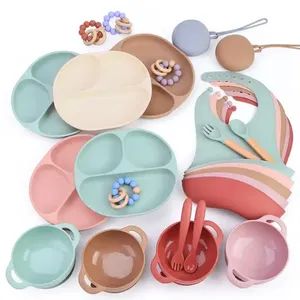 Silicon Kids Dining Bowl Spoon Plate Bib Baby Feeding Products - Fuzhou Haomin Imp. & Exp. Co., Ltd. - China
