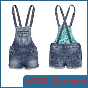 Girls Denim Suspenders Shorts (JC6029) - JOSO (Shuncheng) Garment Co., Ltd. - China