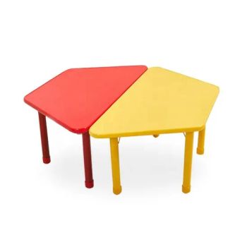 Kindergarten Furniture Fireproof Board Table Colorful Combination Kids' Tables Height Adjustable Children Table Chair - Hangzhou Mingchuang Foreign Economic and Trade Co., Ltd. - China