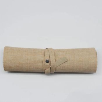 Customized Vegan Leather Fashion Luxury Pencil Cases Roll Pen Bag for Stationery School Supplies Make up Cosmetic Bag Holder - HANGZHOU AIFU HOUSEHOLD CO., LTD. - China