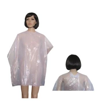 PE Cutting Cape, Plastic PE Hair Cutting Cape, PE Hairdressing Cape - Xiantao Topmed Nonwoven Protective Products Co., Ltd. - China
