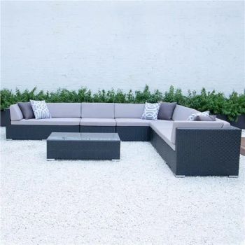 Outdoor Garden Rattan Sofa Set Wicker Furniture MOQ 5PCS Origin China Usage Outdoor Condition New Frame Aluminum Style European - Foshan Tanfly Furniture Co., Ltd. - China