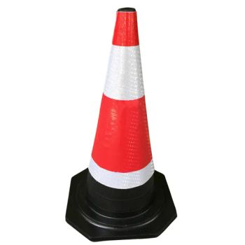 28 Inch Rubber Traffic Safety Cones, Parking Cones with Reflective Collar - Qingdao Workercare Tools Manufacture Co., Ltd. - China