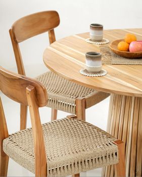 Dining table comboione with rattan, cabinet teak wood Production Capacity 50 Set/month Price Range Start From - Cimba Bali Exportindo - Indonesia