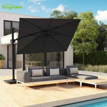 Patio Parasol Garden Parasol Beach Umbrella Aluminum Parasol MOQ 1 Set Condition New Model NO. KM8227 Warranty 5 Years Trademark - Foshan Kingmake Industry Co., Ltd. - China