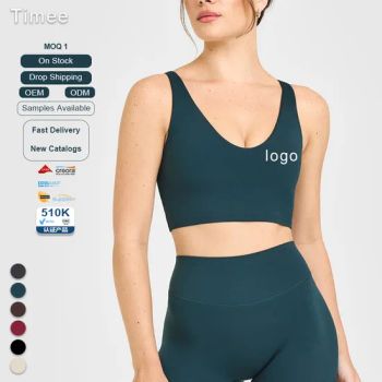 Yoga Bra Backless Sports Vests Running Fitness Cycling Bras Gathering Yoga Wear - Xiamen Timee Garment Co., Ltd. - China