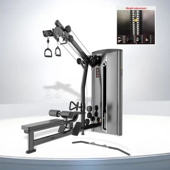Steel Gym Strength Equipment Pin Load Selection Low Row Exercise Seated Pulldown Machine for Sale - Rizhao F-Leader International Trade Co., Ltd. - China
