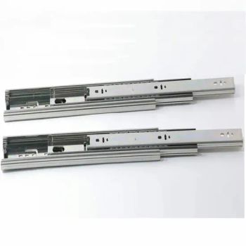 Full Extension Black Color Ball Bearing Factory Heavy Duty Soft Close Rail Telescopic Drawer Slide - Shanghai Angmi New Material Co., Ltd. - China