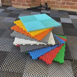 Rigid Modular Colorful Interlocking Garage Floor Tiles Industrial Plastic Garage Flooring Mats for Car Detailing Shop Workshop - Lu'an Woma Import and Export Co., Ltd. - China
