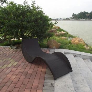 Outdoor Rattan Lounger Aluminum Plastic Beach Chaise Lounge Chairs - Foshan Dream Gate Furniture Co., Ltd. - China